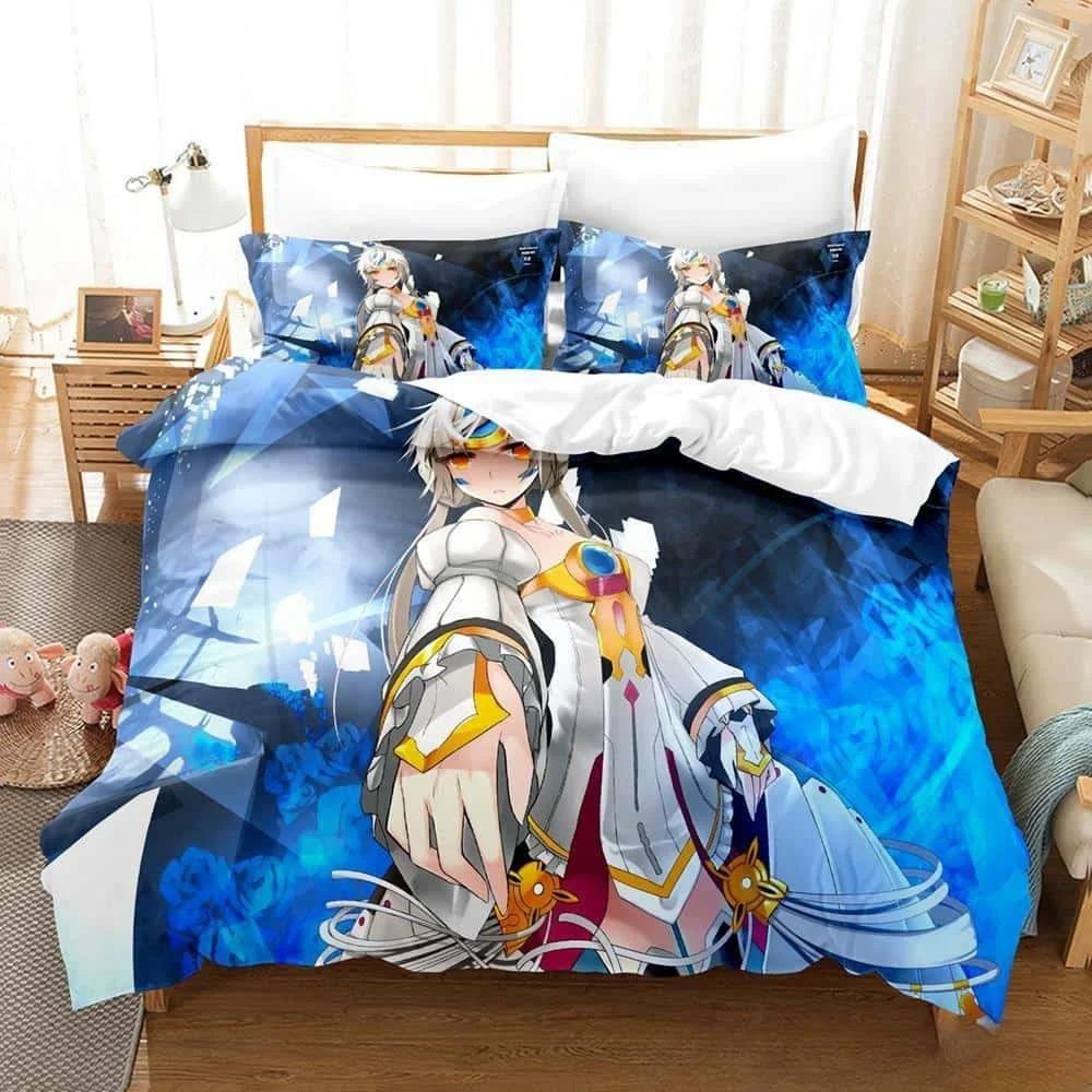 3D Print Anime Elsword Bedding Set Single Twin Full Queen King Size Bed Set Adult Kid Bedroom Duvet cover Sets For Home Textiles