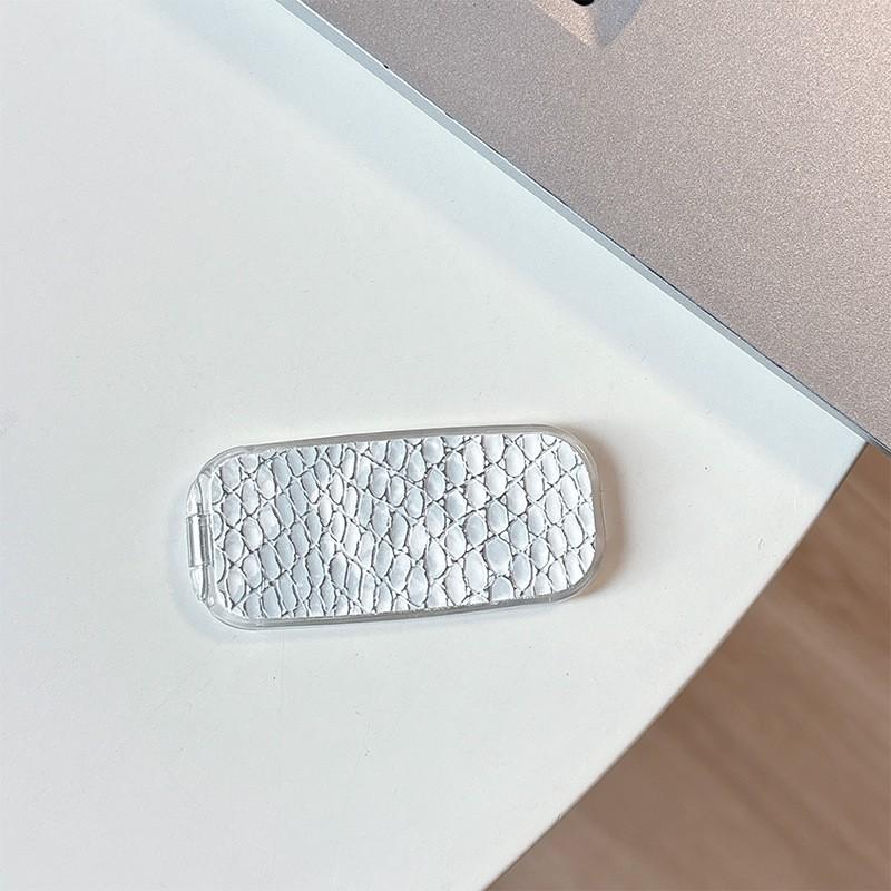 

Snake Skin Pattern Adhesive Flip Mirror Desktop Stand High-end Sense Simple Touch Up Decoration Mobile Phone Accessories Wholesale