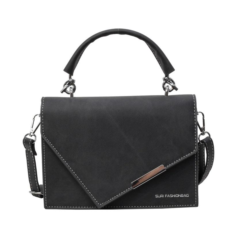 Fashionable Texture Color-blocking New Summer Casual Simple Crossbody Metal Niche Handheld Small Square Bag Women's Trendy