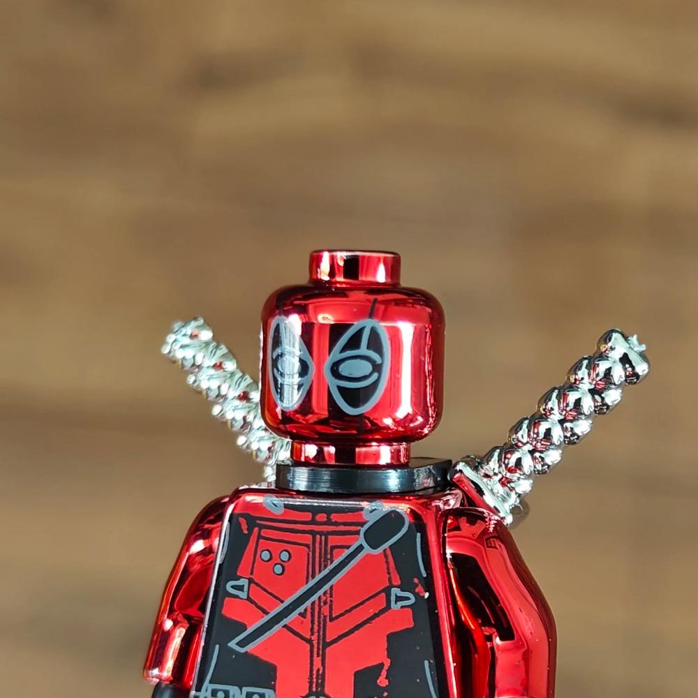 Electroplate Plating Chrome Mr Gold Building Blocks Golden Mini Action Figure Toys