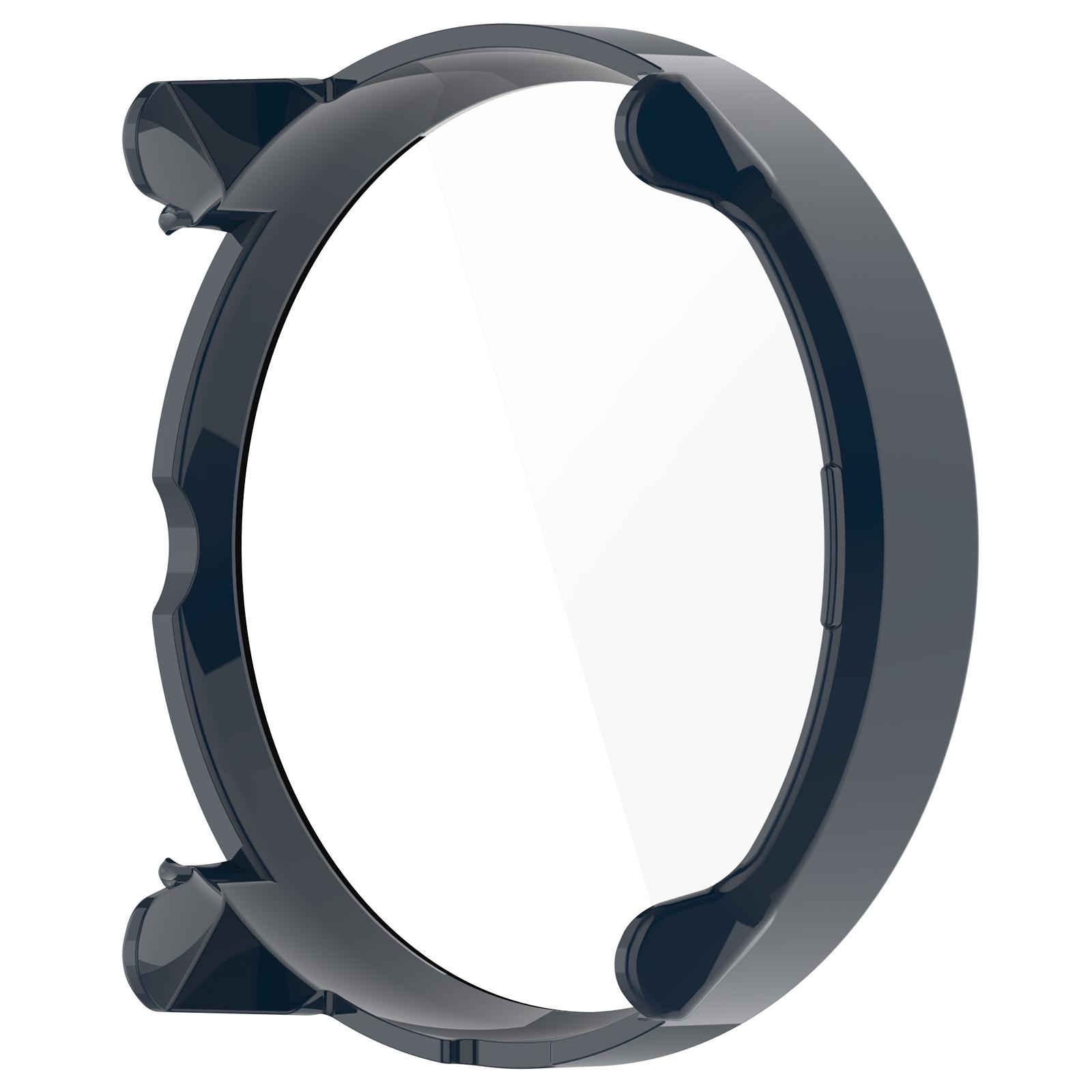 

Полное покрытие для смарт-часов, защитное закаленное стекло, чехол для экрана, легко защелкивающийся дизайн, для использования в помещении и на улице, для Race S синий