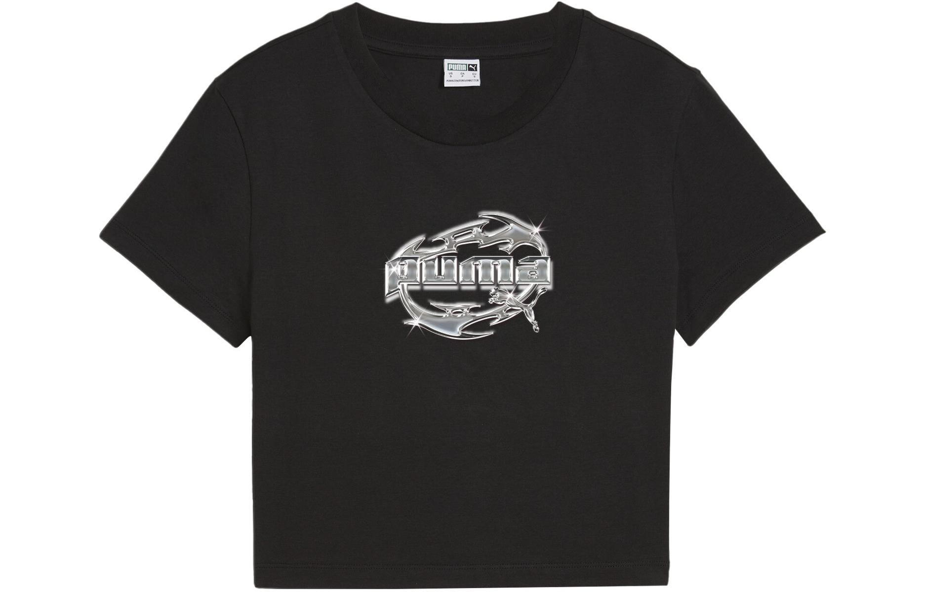 PUMA Regular T Shirt Women s Black 629403-01 S