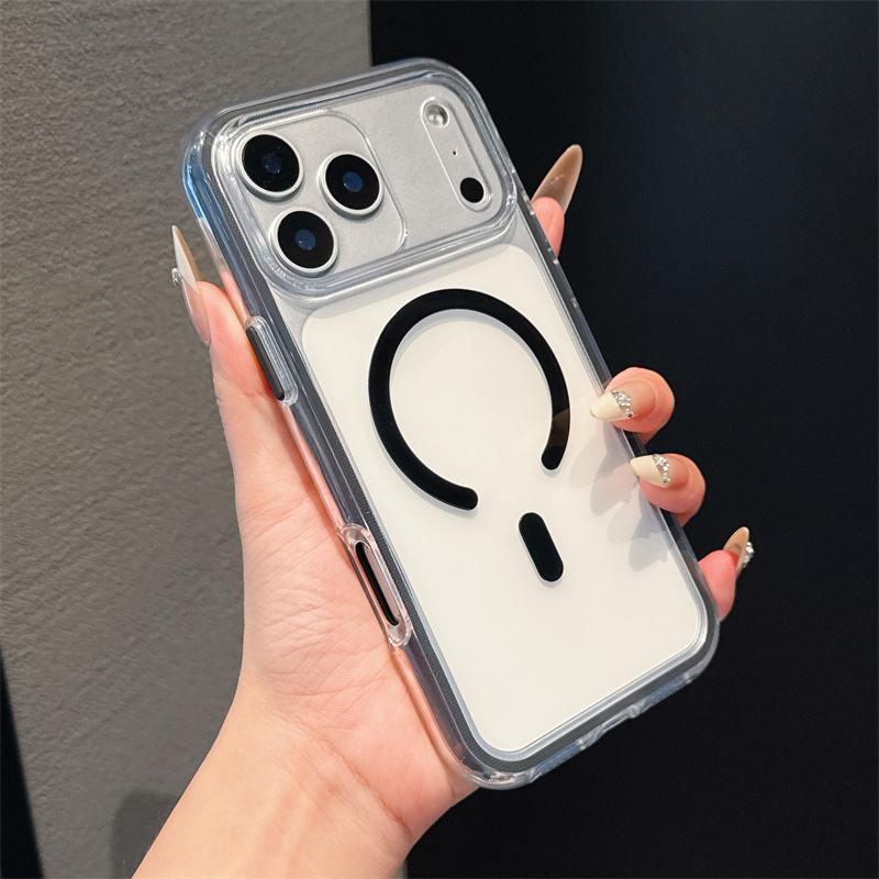 

Transparent Shockproof TPU Wireless Charging Magnetic For Magsafe Case For iPhone 17 Air 16 15 14 Plus 13 12 11 Pro Max Cover For iphone13