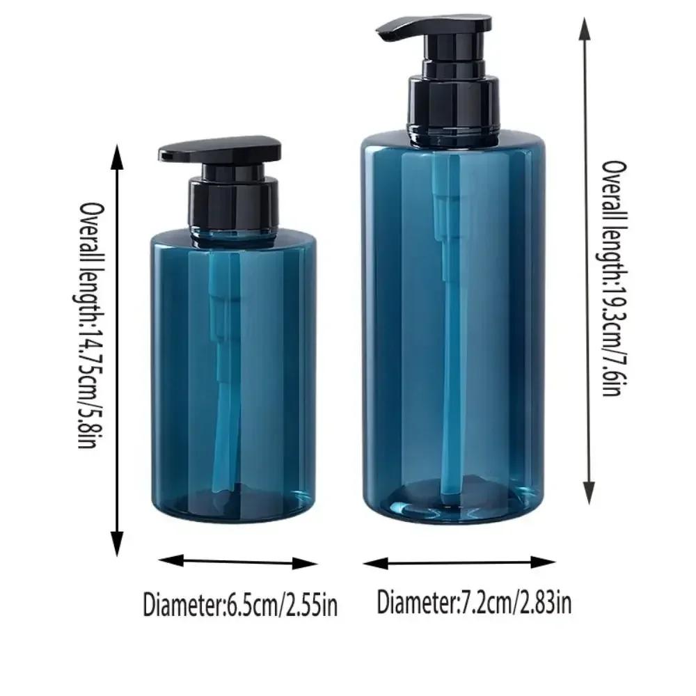 Hand Soap Dispenser Lotion Container Pump Shampoo Bottle Dispenser Refillable Cylinder Empty Corrosion-resistant Bathroom Adult
