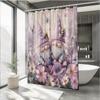 Cute Dwarf Butterfly Waterproof Shower Curtain, Suitable For Modern Bathroom Decoration, Stylish, Very Suitable For Family Use
