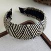 Bohemian Straw Wide-Brimmed Headband for Women - Vacation Style Hair Accessory