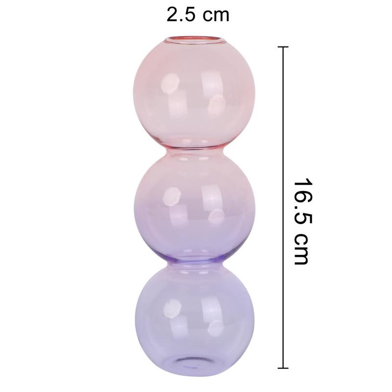 Ins Crystal Ball Bubble Glass Vase Flower Arrangement Hydroponics Ball Glass Art Flower Ware Home Decor Tabletop Glass Vase