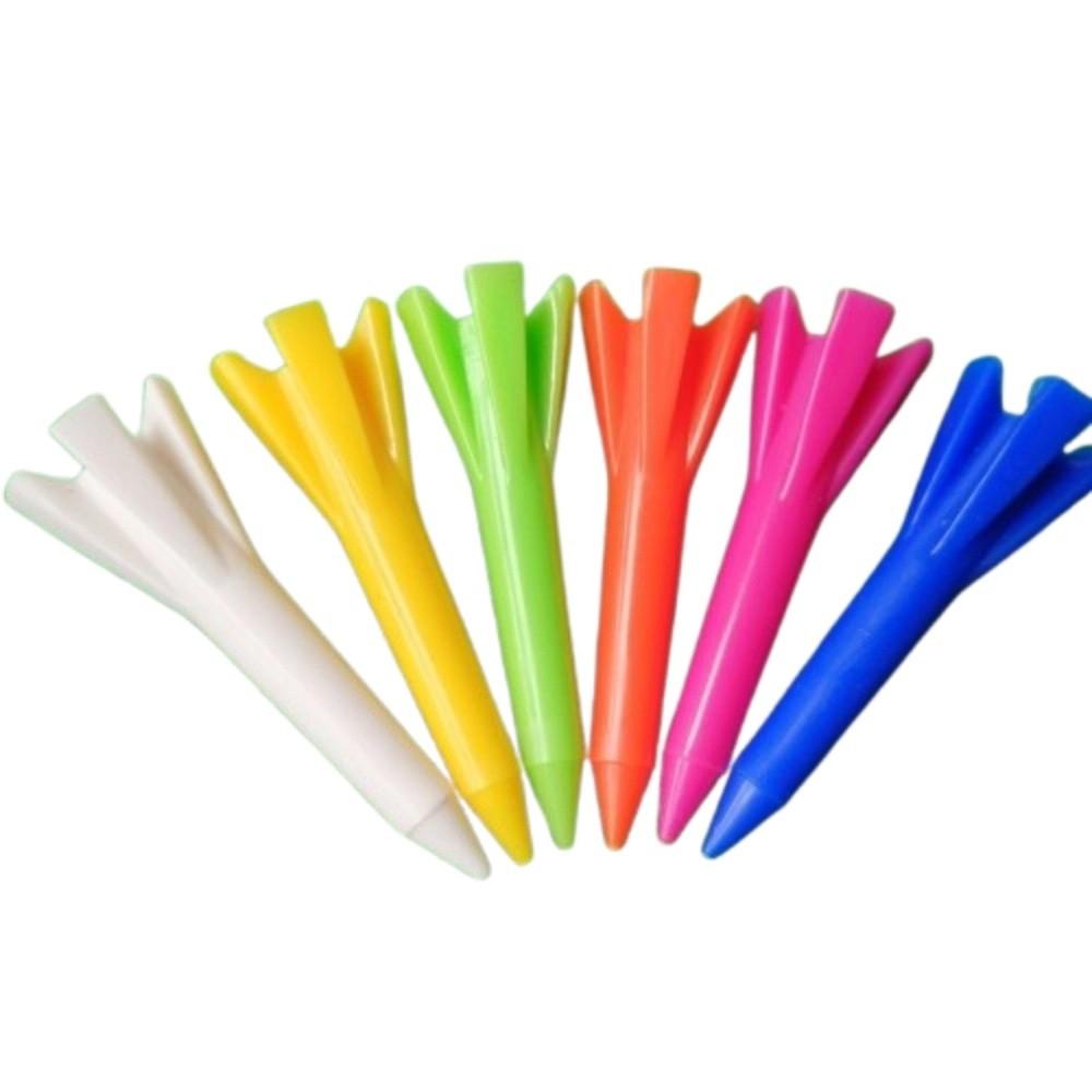100Pcs Durable 38mm Golf Tee Set Plastic Reduced Friction Golf Ball Holder Unbreakable 5 Prongs Head Golf Seats Golf Accessories