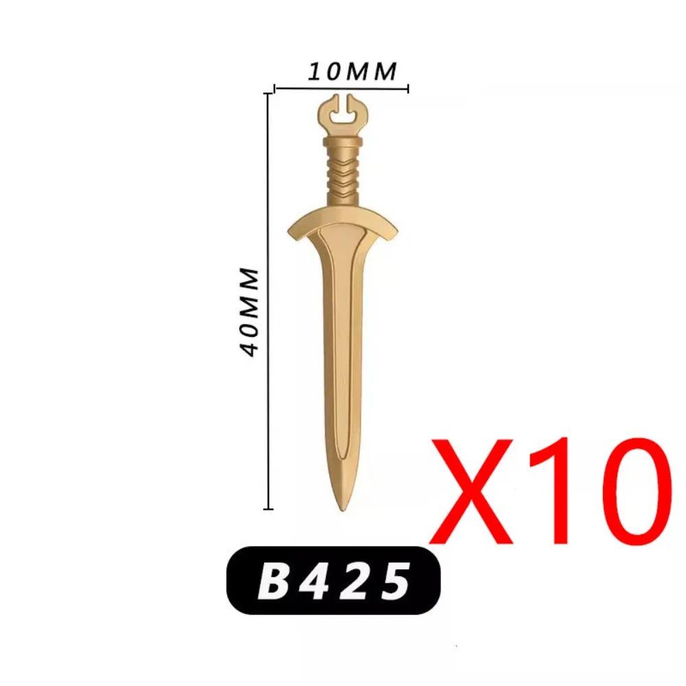MOC Building Blocks Medieval Military Solider Figures Knights Weapons Accessories Helmet Sword Spear Bow Axe Mini Bricks Toys