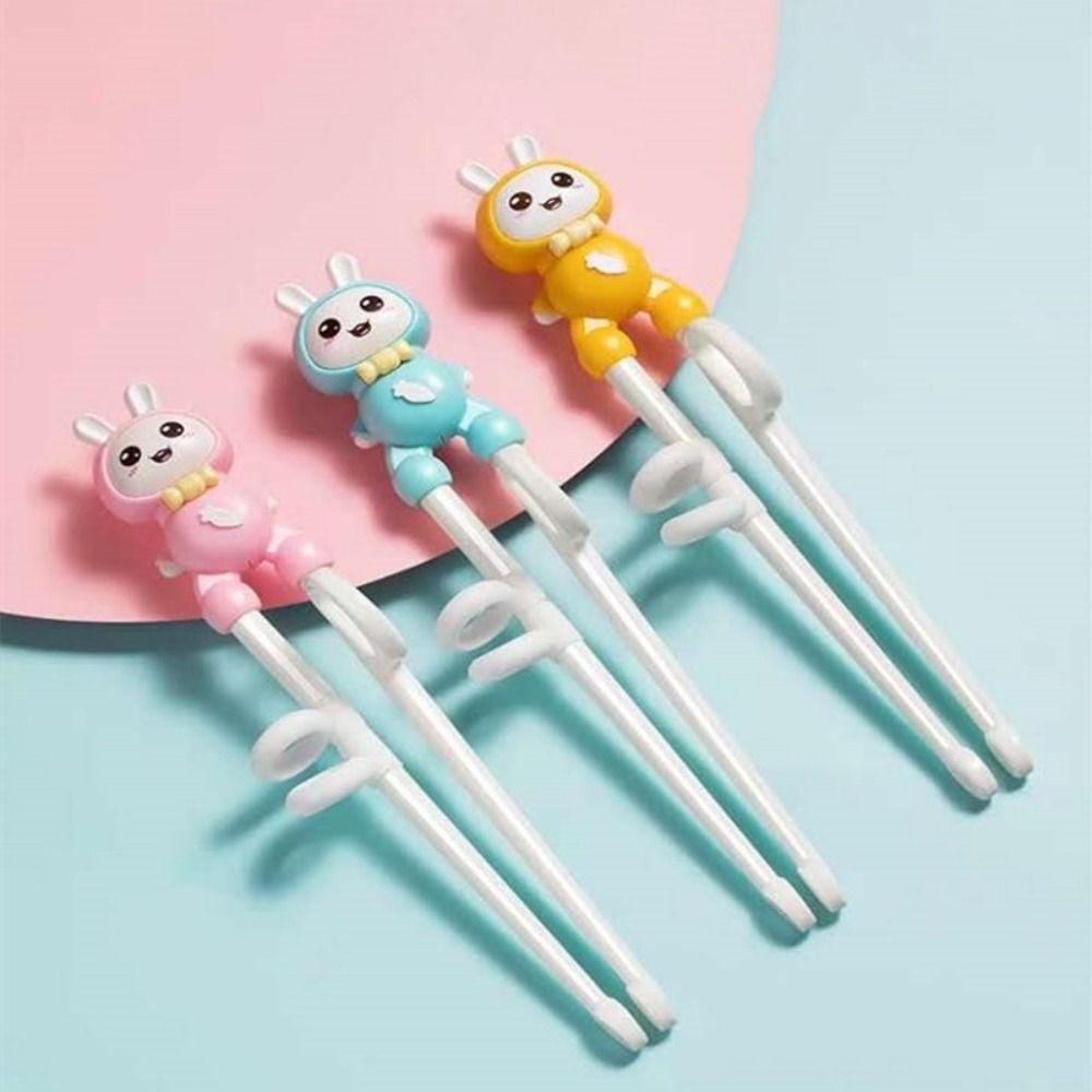 

Elastic Rubber Baby Training Chopsticks Collet Anti Slip Baby Tableware