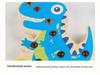 Wooden Dinosaur Fishing Toy Set: Enhances Children's Hand-Eye Coordination and Fine Motor Skills