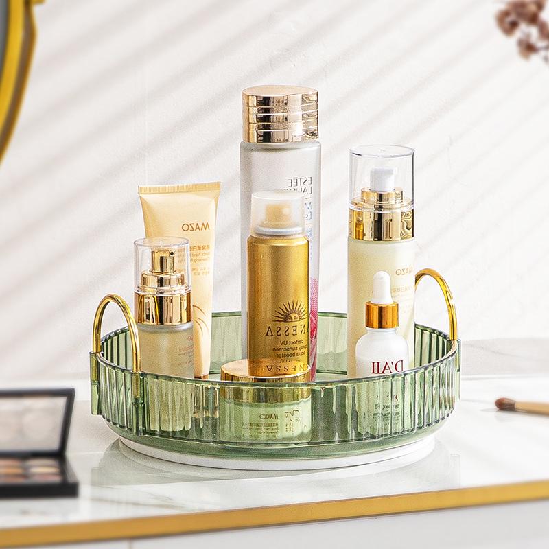 Scaffale Organizer Rotante per Piano Bagno Portaoggetti per Profumi Trucco Scaffale Rotante a 360° Portaoggetti per Cosmetici da Toeletta Scaffali