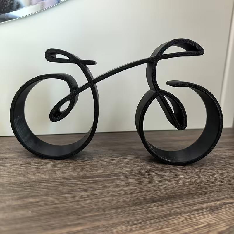 Mini Bicycle Desktop Decoration 3D Minimalist Bike Model Ornament Cycling Sculpture Bookshelf Decor Home Office Decor Gift