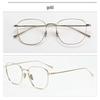 Pure Titanium Myopia Eyeglass Frames, Thin Metal Rim, Fashionable & Prescription-Compatible