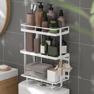 Estante organizador de baño para almacenamiento sobre el inodoro