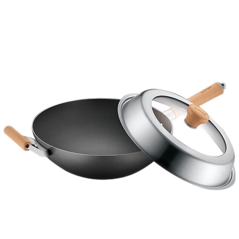SUPOR Traditional Non-Coated Wrought Iron Wok