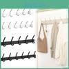 Black Glazie Vault Coat Rack Wall Mount Stainless Steel Hooks Clothes Hanger