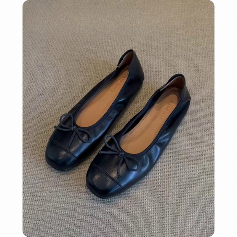 

Супермягкие одинарные туфли Женские балетки на плоской подошве Обувь на мягкой подошве 40 чёрный