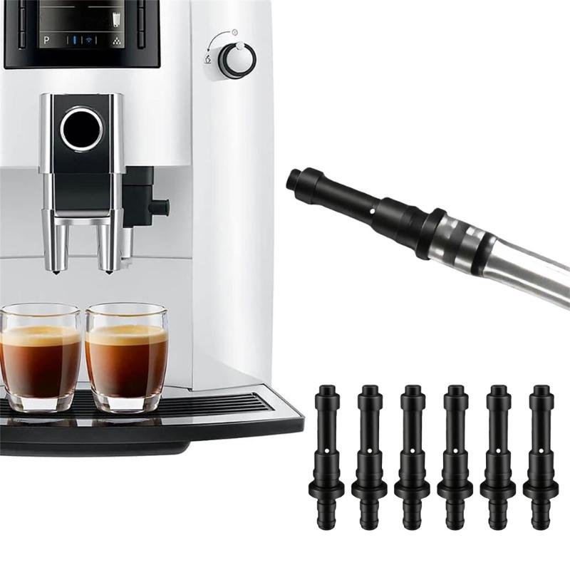 6Pcs Flexible Milk Tube Connector Replacement for Espresso Machine Coffee Replacement Espresso Automatic Accessories
