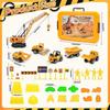 Construction Sandbox Toys 's Sand Kit, 3.1lbs Sand, Tower Crane, 5 Trucks, Beach Castle for 3 - 8 Yrs