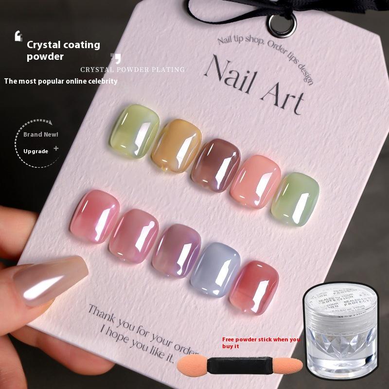 Aurora Pearl Chrome Nail Glitter Powder White Black Moonlight Mirror Mermaid Wedding Fairy Manicure Decor Aurora Pearl Chrome