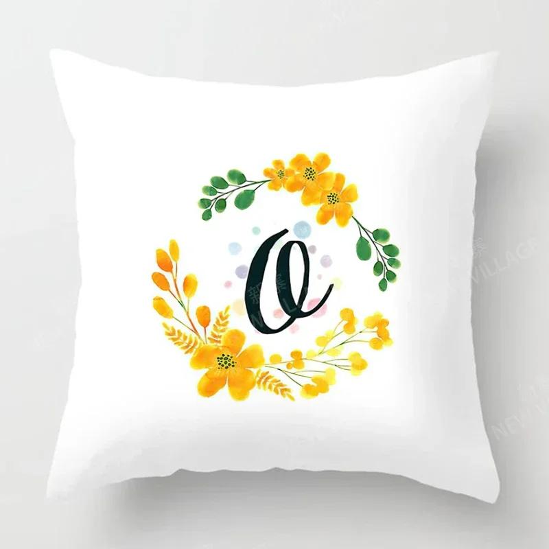 Nordic Fall Home Decor Autumn Throw Pillow Case Sofa Cushion Cover Modern  Letter