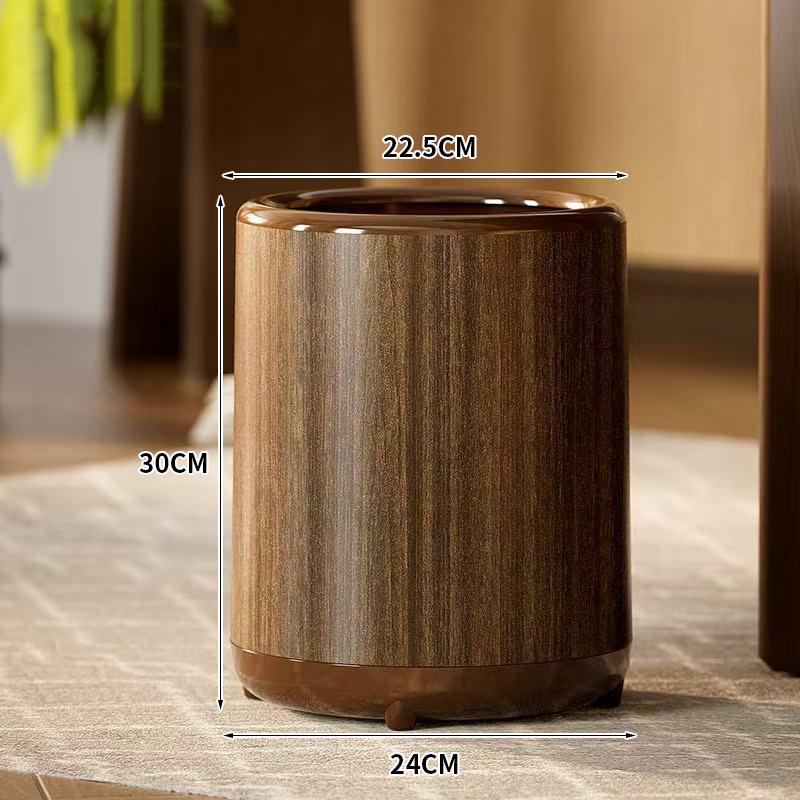 Мусорное ведро большого объема под дерево, бытовое, для гостиной и кухни, без крышки, на колесиках 12L