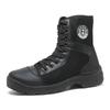 Extra Light Boots Combat Boots Men's and Women's Land Combat Special Service Combat Training Boots Single Mesh High-top Canvas Tactical Security