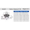 Roată dințată conică 2.5 Mod 20 dinți 2.5M 20T Cu alezaj pentru pană 12 14 15 16 17 18 20 22 24 25mm Angrenaj de acționare la 90 de grade Oțel