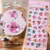 3D Little Rabbit Cartoon Stickers - DIY Embossed Journal Decoration for Kids