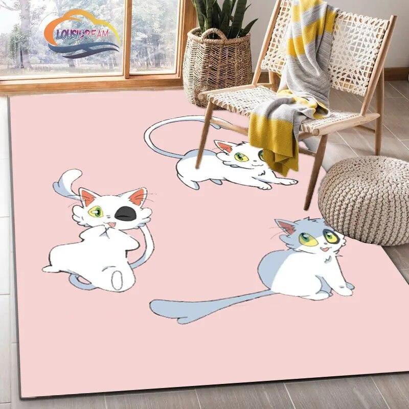 Latest Animated Suzume Anime Carpet 3D Printing Decorative Floor Mat for Children and Girls Living Room Bedroom Sofa Area Rug