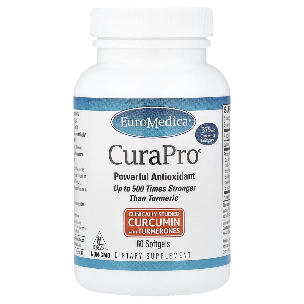 EuroMedica, CuraPro®, Powerful Antioxidant, 60 Softgels