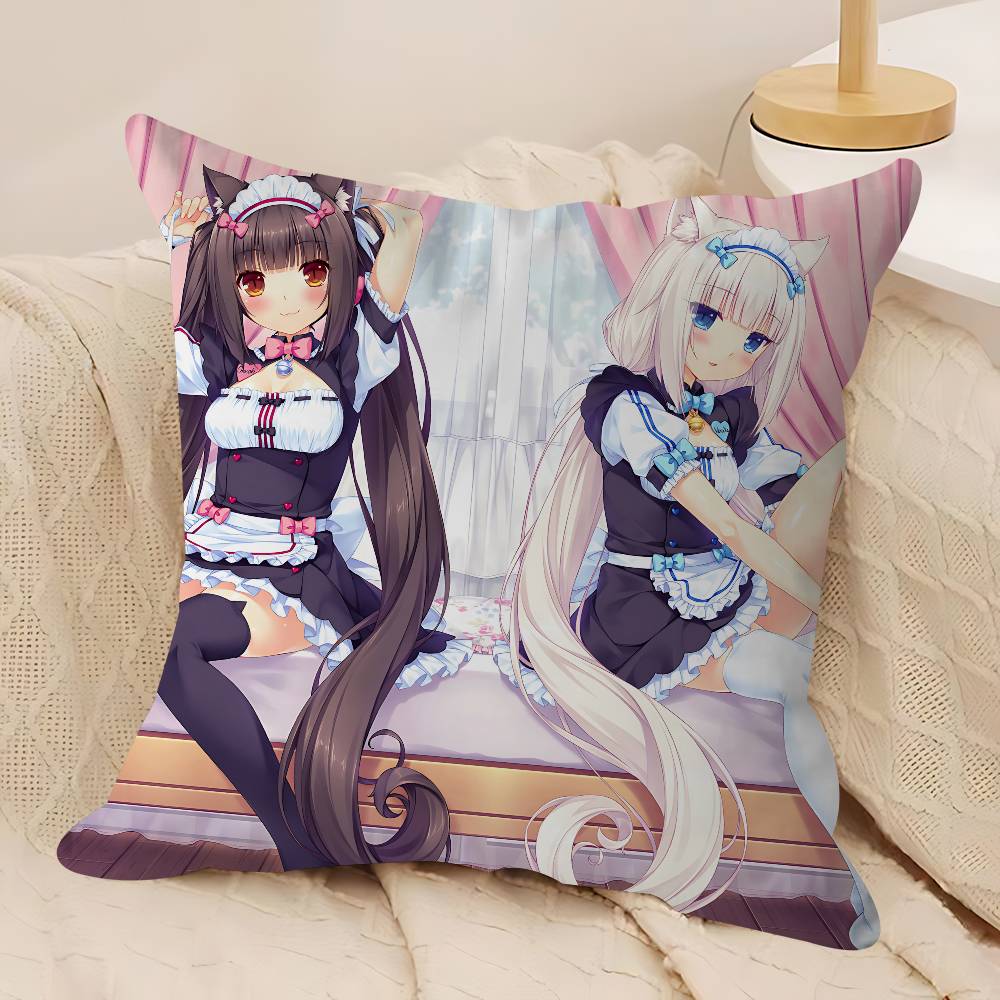 SPEL-N-Nekopara-V-Vanilla Stitch Lyckodrake Kuddfodral Soffkuddfodral Hemrum Dekoration Barnpresent