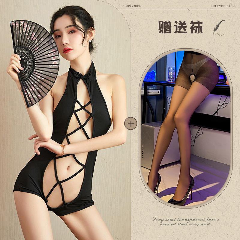 Nuovo intimo sexy pigiama sexy bidimensionale carino cavo schiena scoperta tentazione stile retrò uniforme 155