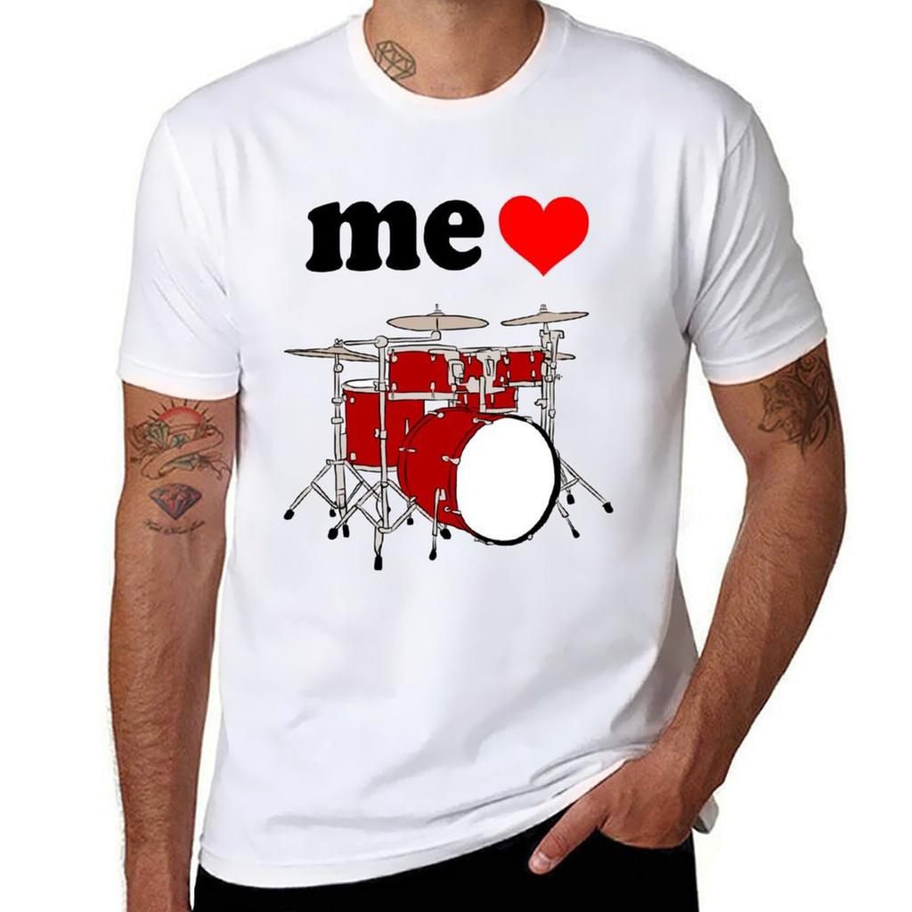 Drums T T-Shirt Shirts Cotton Dark Me Funny Shirts Quality Love T High Humor
