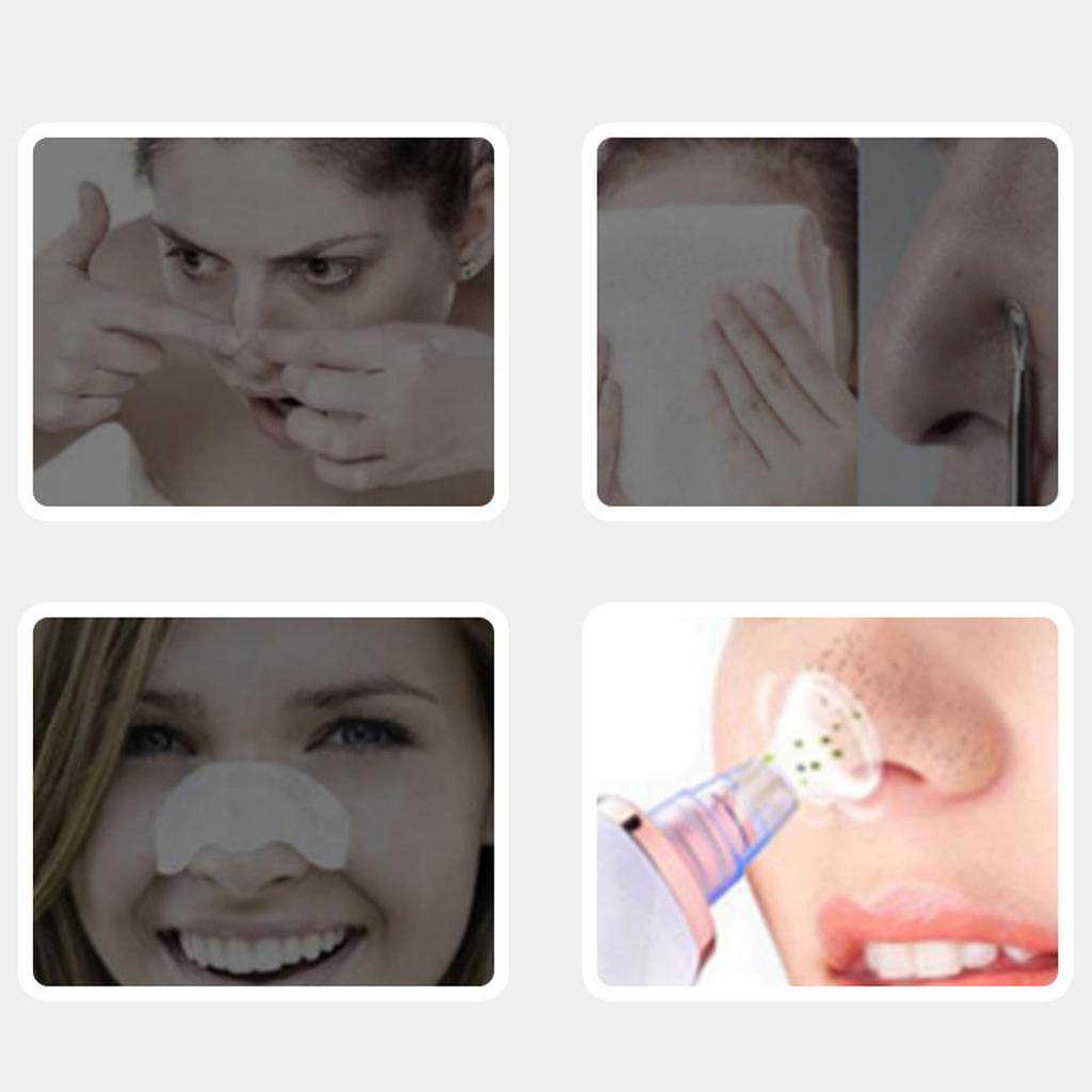 Blackhead Remover Pore Vacuum Electric Facial Pore Cleaner USB Rechargeable Blackhead Remover Vacuum Kit with 4 Probes