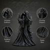 Collectible Gothic Gift Faceless Lovers Figurine, Dark Ghost Couple Sculpture, Mysterious Detailed Craft Desktop Ornament for Shelf Mantel Table Home