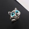 Women'S Cat Shaped Ring, Cool And Personalized Index Finger Ring, Fashionable And Versatile Animal Ring