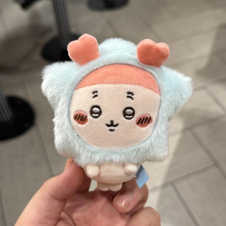 Chiikawa Hachiware Usagi Momonga Plush Doll Keychain With Short Pile Fabric For Car Keys And Accessories