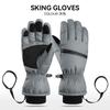 Ski Gloves Waterproof Thickened Five-finger Touch Screen Mountaineering Windproof and Cold Winter Warm Gloves Ski Split Fingers
