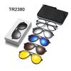 1+5 Polarized Magnetic Sleeve Reading Glasses Frame Male Ultralight Myopia Square Frame Female Optical Prescription Sunglasses