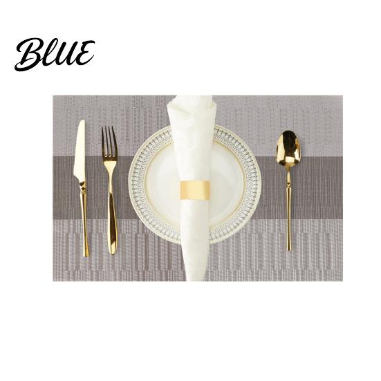 Heat-resistant Table Mats Simple Waterproof Heat for Resistant PVC Placemats Dining Anti-scalding Washable Kitchen Tableware Eco-friendly