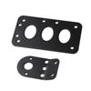 Motorcycle Tail License Plate Bracket Side Mount Adjustable Slotted Aluminum Plate Bracket for Clean Custom Rear End Layout Projects