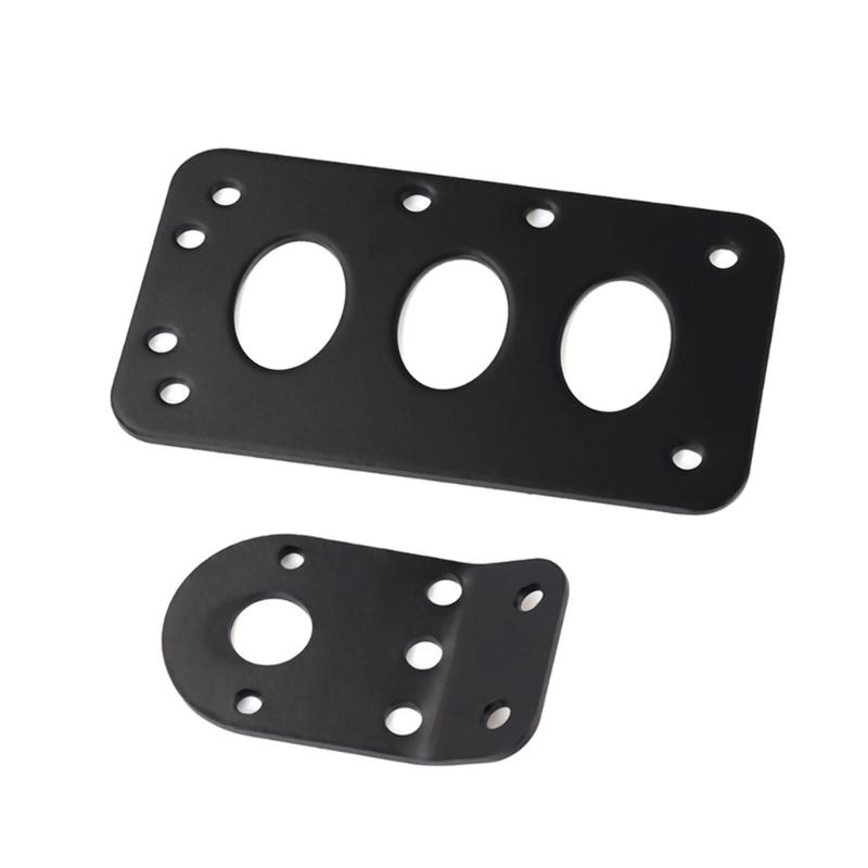 Motorcycle Tail License Plate Bracket Side Mount Adjustable Slotted Aluminum Plate Bracket for Clean Custom Rear End Layout Projects