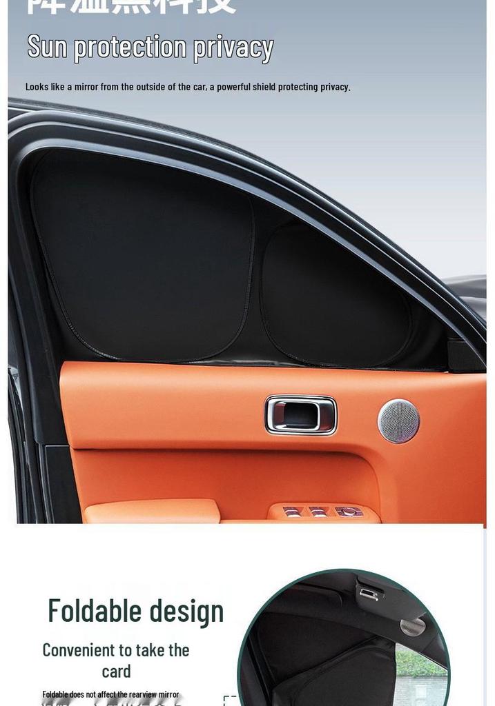 Kompatibel mit Li Auto L6/L7/L8/L9/i6/i8 ONE: Autofenster-Sonnenschutz - Sichtschutz, Wärmeisolierung und Sonnenschutz.