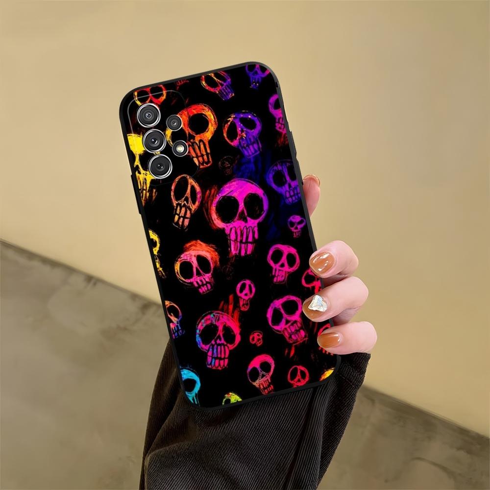 Skull Personality Cool Phone Case For Samsung S24 S25 S20 S26 S21 S22 S23 Ultra Fe Plus A05 A06 A16 A26 A36 A56 Cover