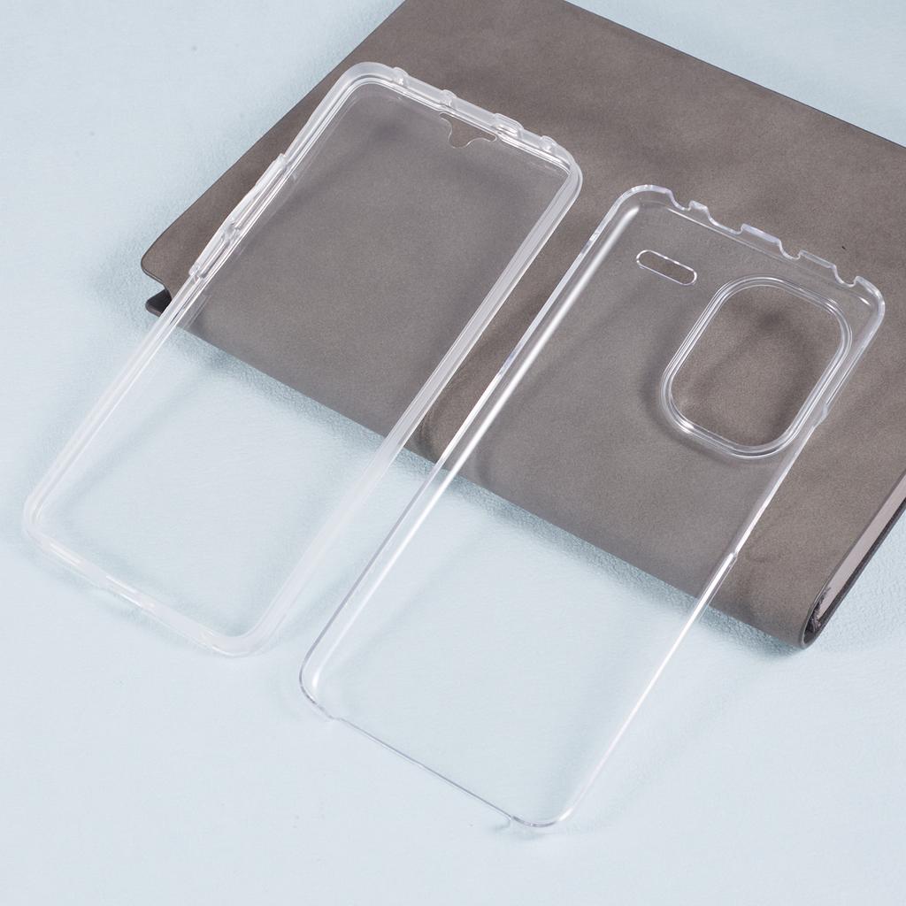 For Xiaomi Redmi Note 13 Pro+ 5G Case Shock-Absorbent Acrylic+TPU Clear Phone Cover with PET Film