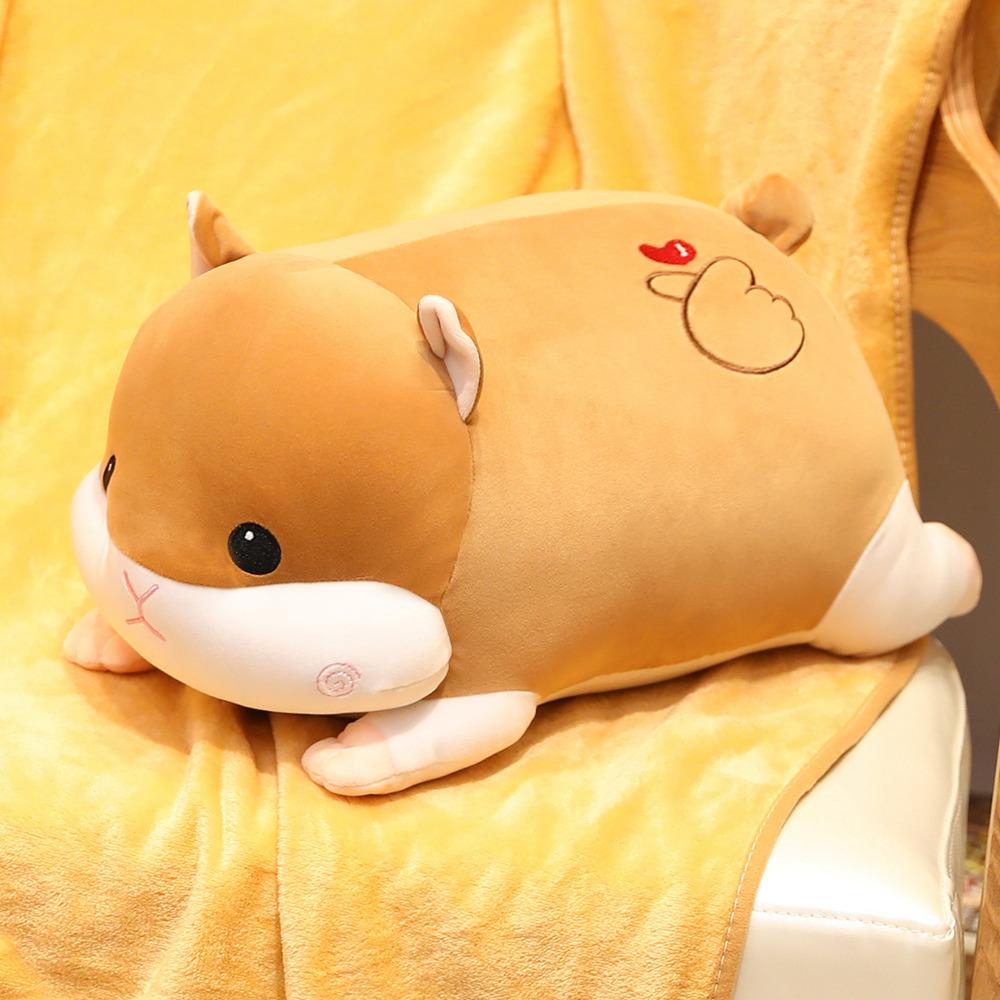 Pig Hamster Plush Pillow With Soft blanket Stuffed hand Warmer Stuffed Toys for Bedroom Cushion for Girlfriend