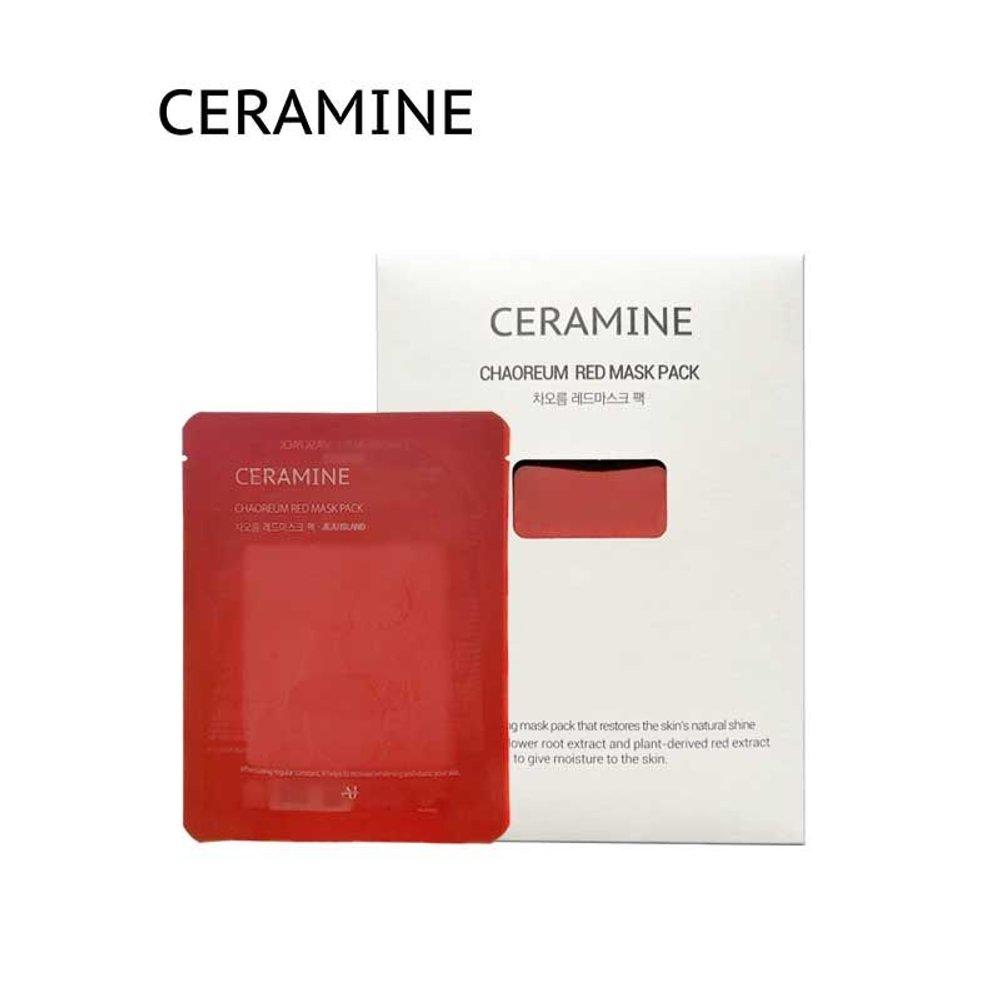 Chaoreum Red Mask Pack Vegan Whitening Pack (5 sheets/1 pack)