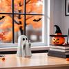 Middle Finger Cute Ghost Statue, Ghosts Small Scary Ghost Figurines, Halloween Home Decorations, Coffee Table Centerpieces Shelf